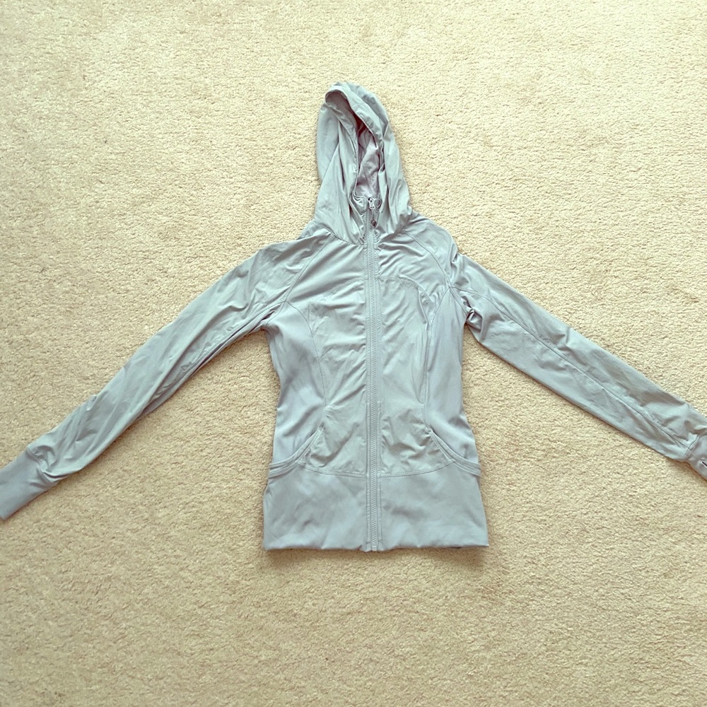 Lululemon Light Gray Reversible Hoodie - Size 6